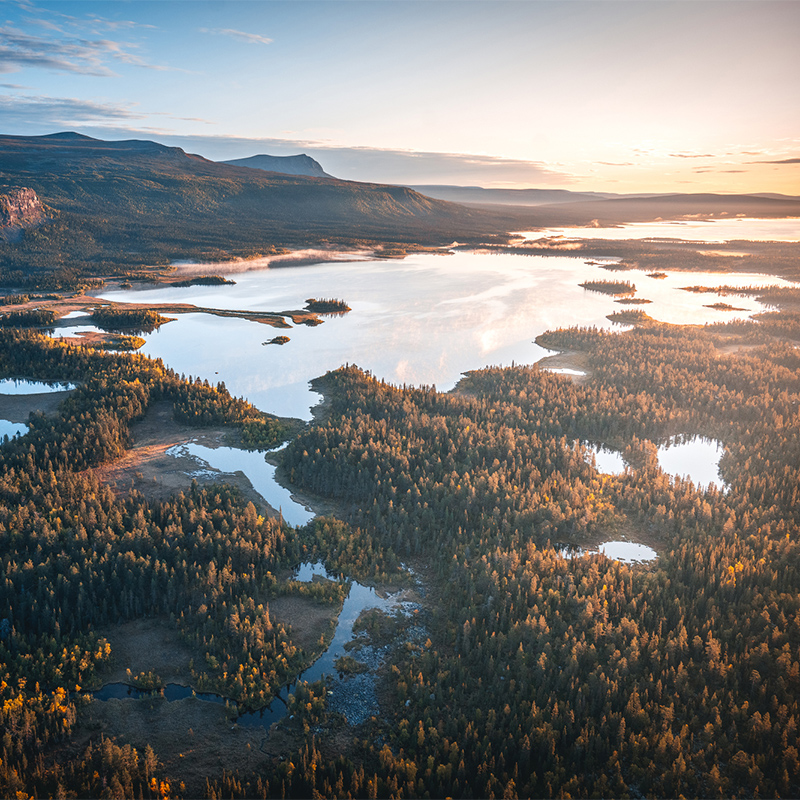 Beautiful landscape in Sweden