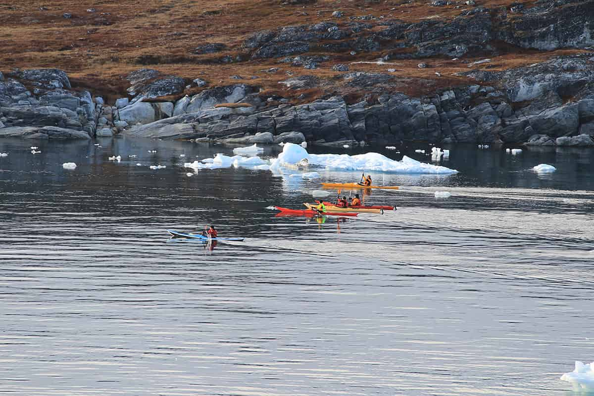 Kayaking in Nuuk Fjord