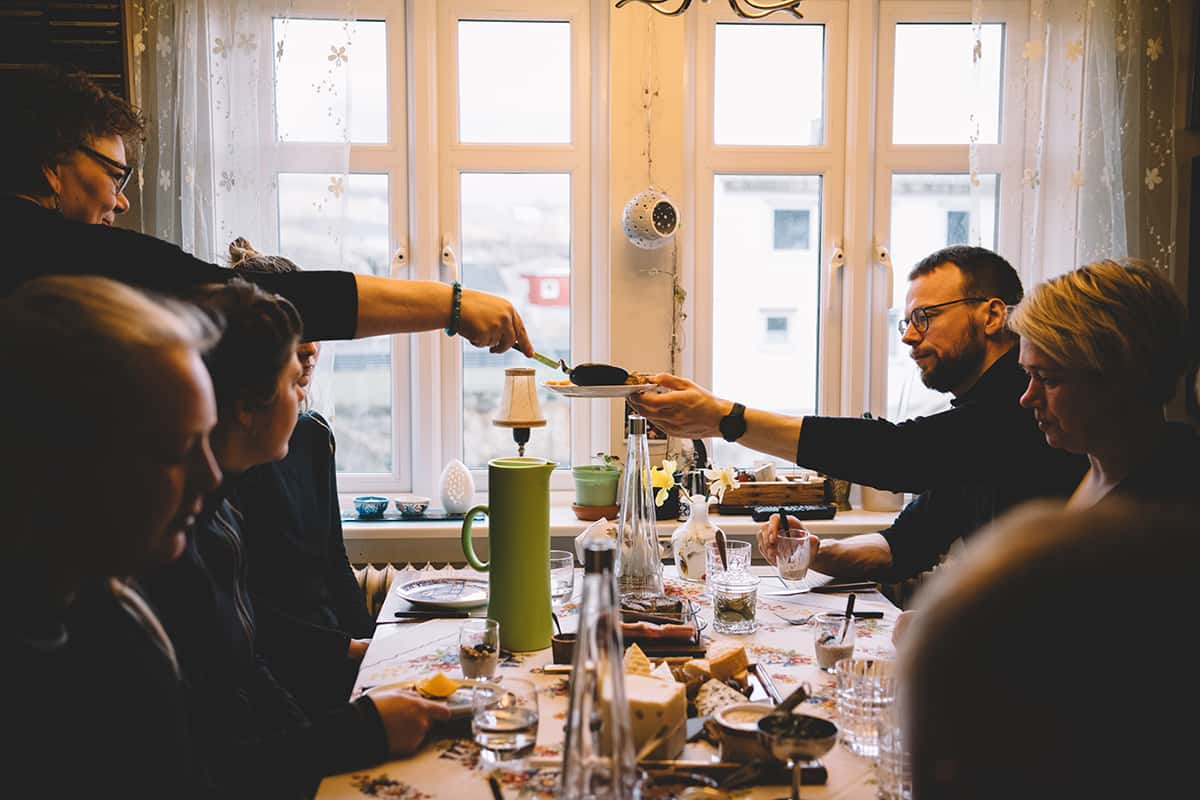 Lunch at a local home in the Faroe Islands