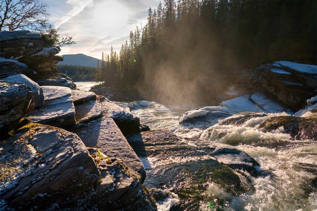 River landscape in Swedish nature