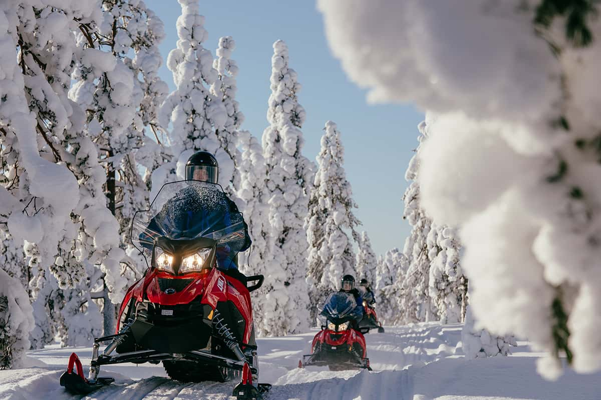 Snowmobiling