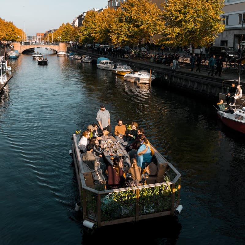 Canal sailing in Denmark