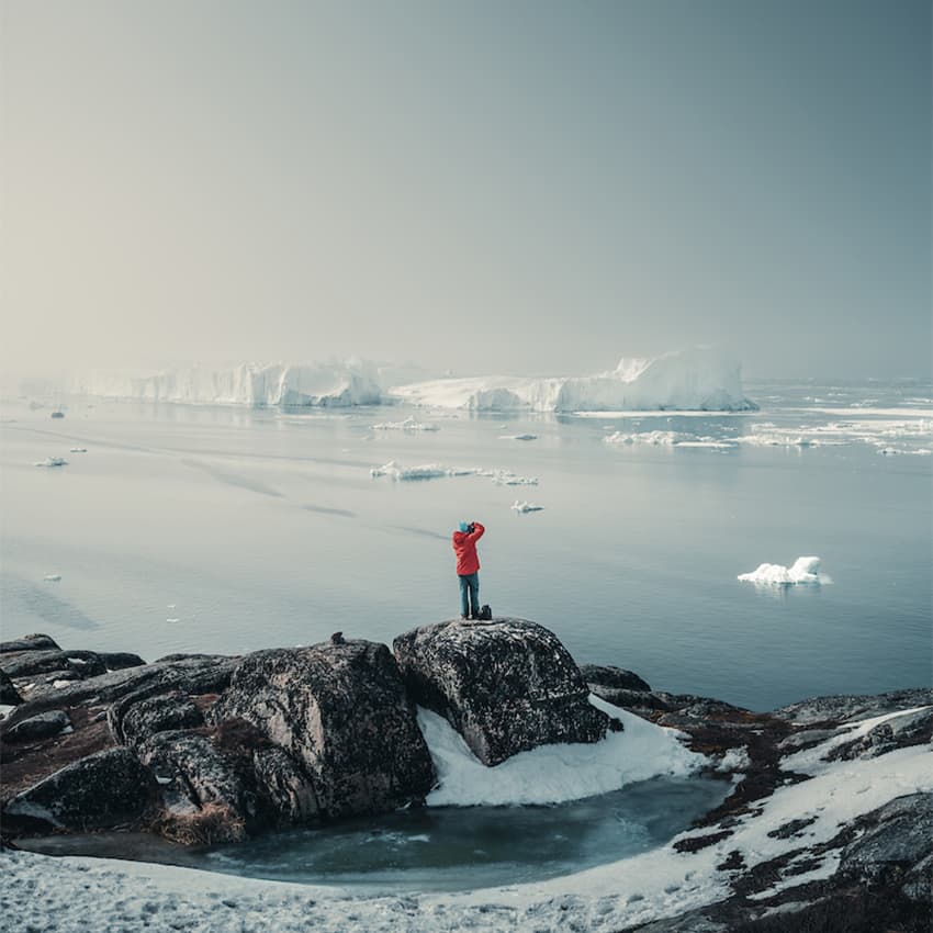 Even a morning walk here can look extreme in Ilulissat