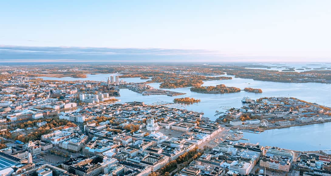 Helsinki from above