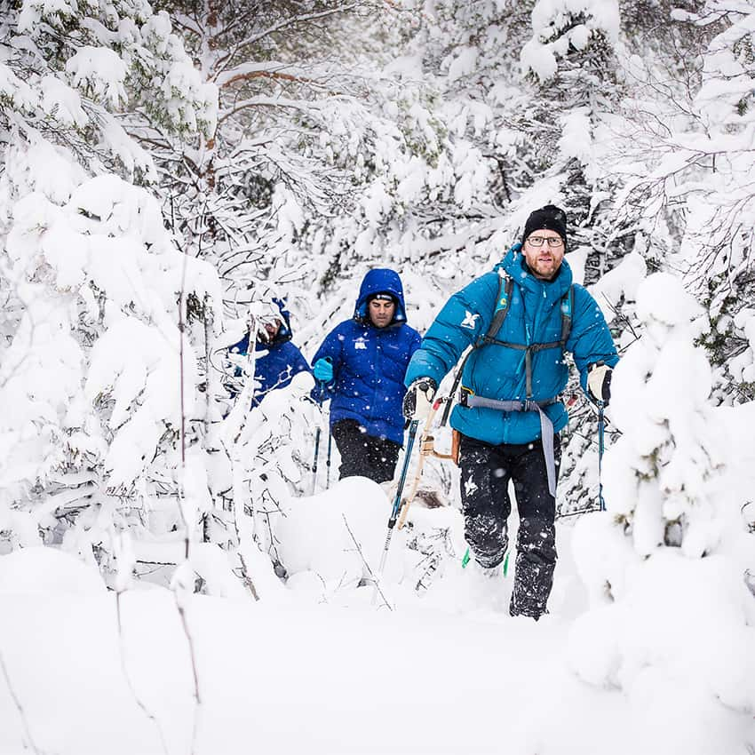 Kiruna snowshoeing