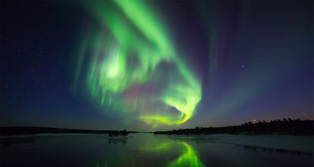 Northern lights in Finland