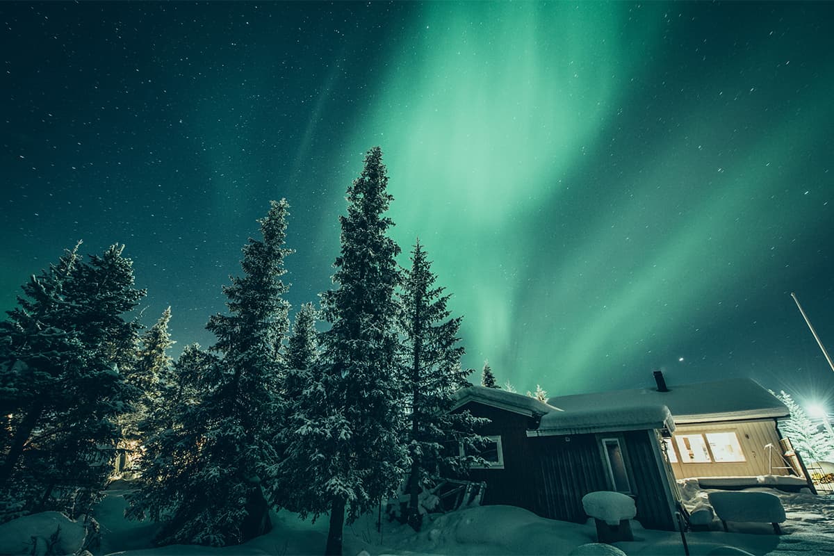 Northern lights in Lapland