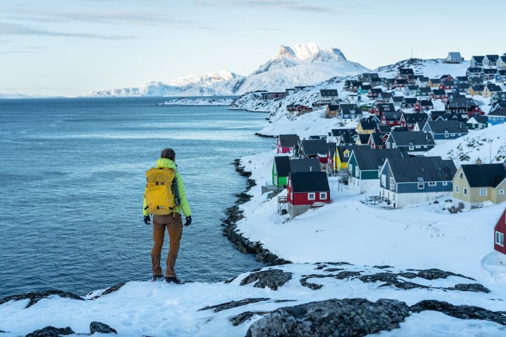 On the iconic viewpoint in Nuuk Greenland