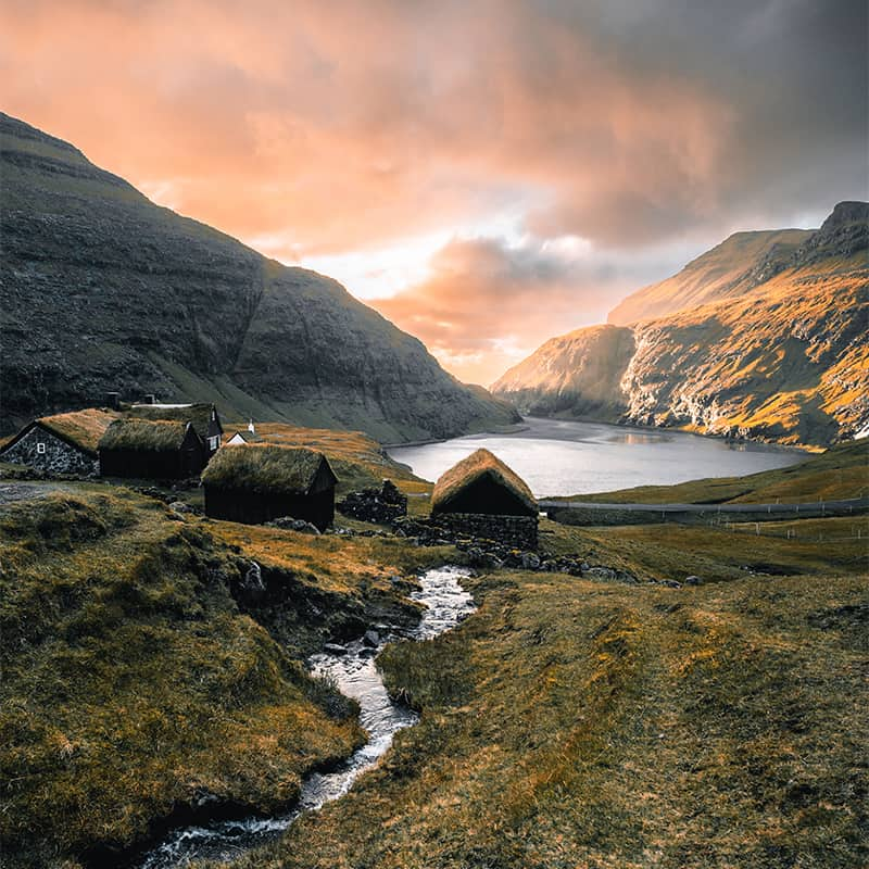 Saksun in Faroe Islands