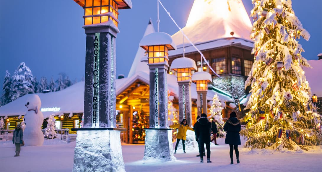 Santa Claus village in Rovaniemi lapland