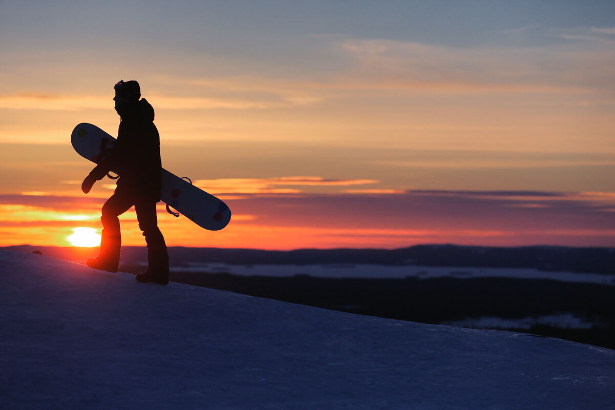 Snowboarding in Finland