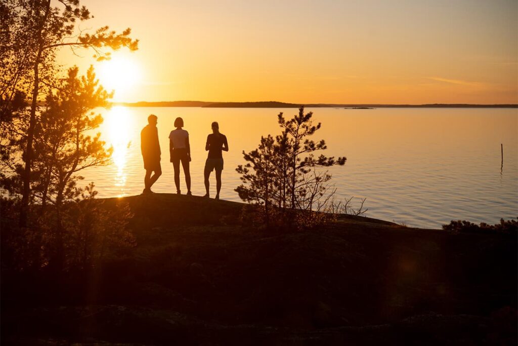 Sunset in Stockholm archipelago